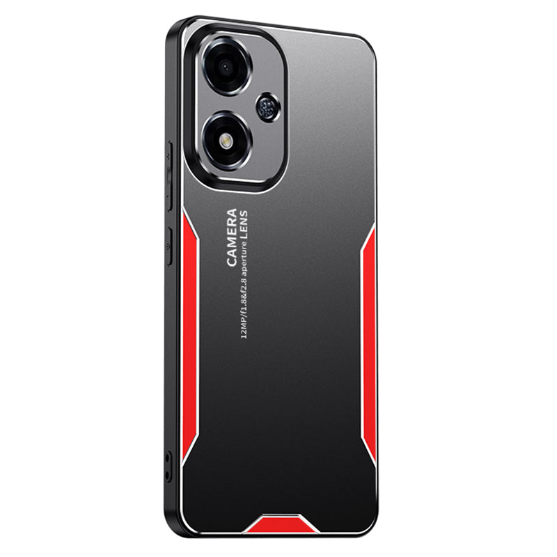 For Oppo A2m 5G Phone Case Aluminium Alloy+PC+TPU Cover Shock Absorption - Gold For Oppo A2m 5G Phone Case Aluminium Alloy+PC+TPU Cover Shock Absorption - Gold